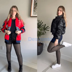 KIT MEIA-CALÇA FORRADA TRANSLÚCIDA (COMPRE 1 LEVE 2)