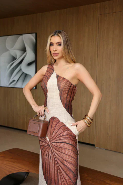 Vestido Longo Nula Manga Anita